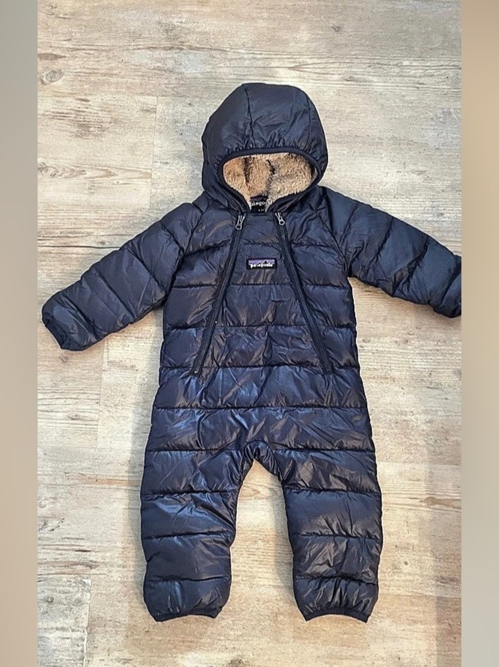 Patagonia Infant Hi-Loft Down Sweater Bunting Blue 0-3M